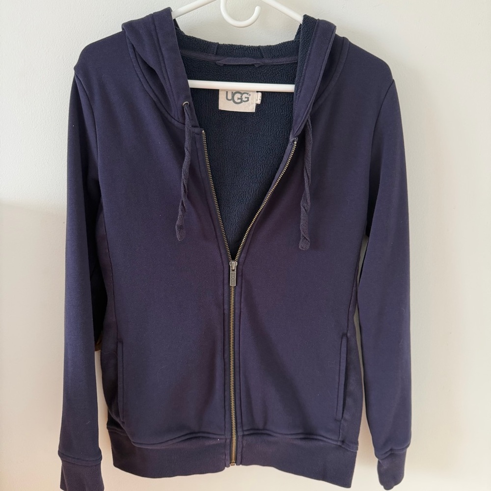 Ugg lined full zip hoodie (size small)